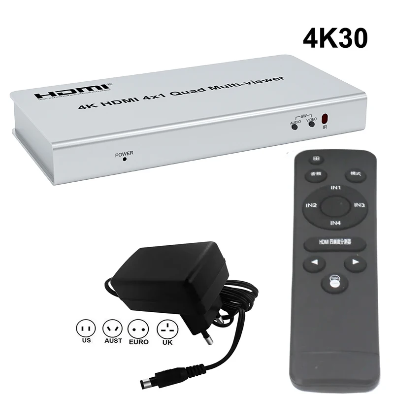 HDMIマルチビューアプレーヤー,8 in 1出力,4k,8x1,シームレス