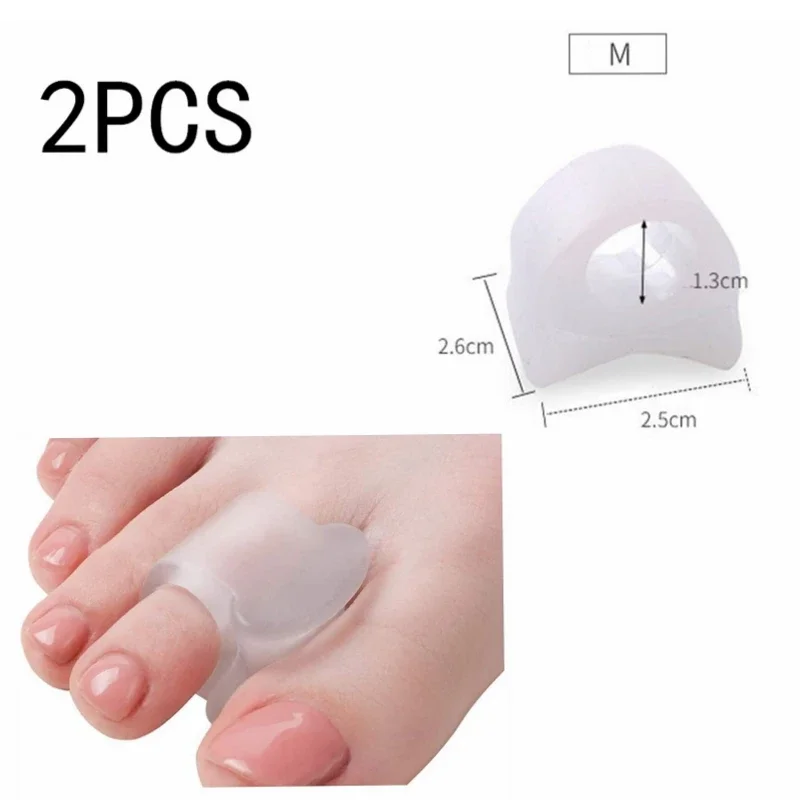 1 Pair Toe Separators Toe Silicone Bunion Guard Foot Care Orthopedic Finger Toe Separator Correction Pad Foot Care Tool 6