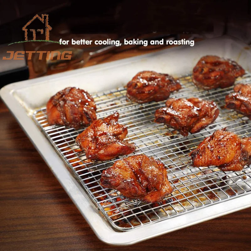 Stainless Steel BBQ Bread Cake Cooling Rack Drip Dry Rack Cooling Grid Baking Pan Household Baking Tools Kitchen Accessories