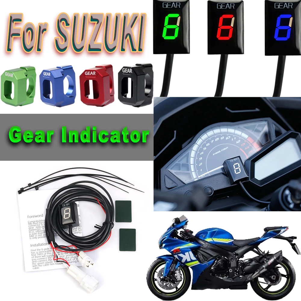 Motorcycle Gear Indicator For Suzuki GSXS750 GSXS1000 GSXR600 GSXR750