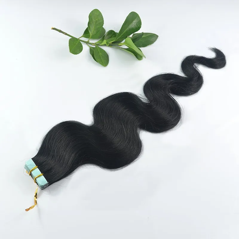 Body Wave Remy Tape In Hair Extensions Piano Color 14-30inch Invisible Blonde Virgin Skin Weft PU Human Hair Extension For Women