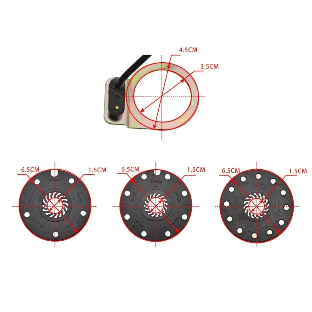 Electric Bicycle Pedal PAS System Assistant Sensor 5/8/12 Magnets Speed Sensor SM-3A Plug 1 pcs electric bike parts pedal assist sensor electric bicycle speed sensor electric bike speed sensor Electric Bikes Replacement Parts