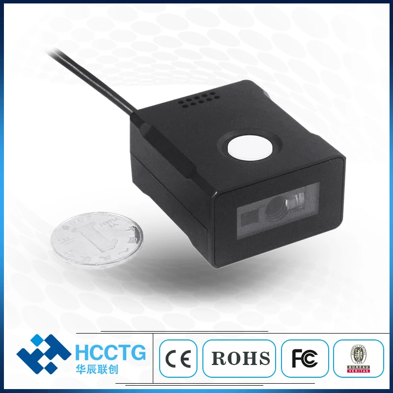 OCR Portable Screen QR MRZ Code Reader Kiosk Barcode Scanner HS-2010CHD