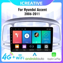 

Android Car Multimedia Player 2 Din 9 Inch 4G Carplay For Hyundai Accent 2006-2011 GPS Navigation System Head Unit Stereo