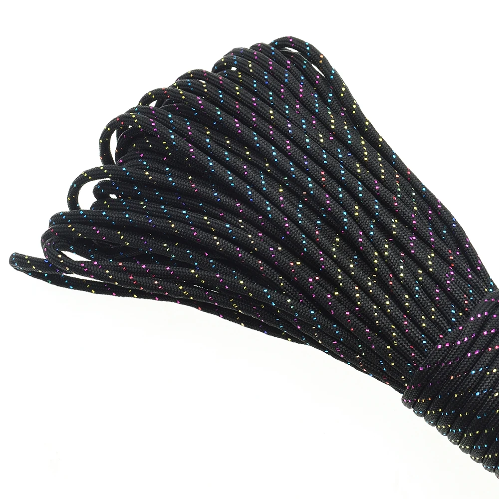 Gold & Silver 550 Paracord - Premium Mil-Spec Type III 7-Strand Core, 100 FT, 19 Vibrant Colors