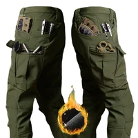 Tactical Pants Men X7 Soft Shell Fleece Windproof Waterproof Camo Combat Trousers S-4XL Big Pocket Wear-resistant Trekking Pants 2