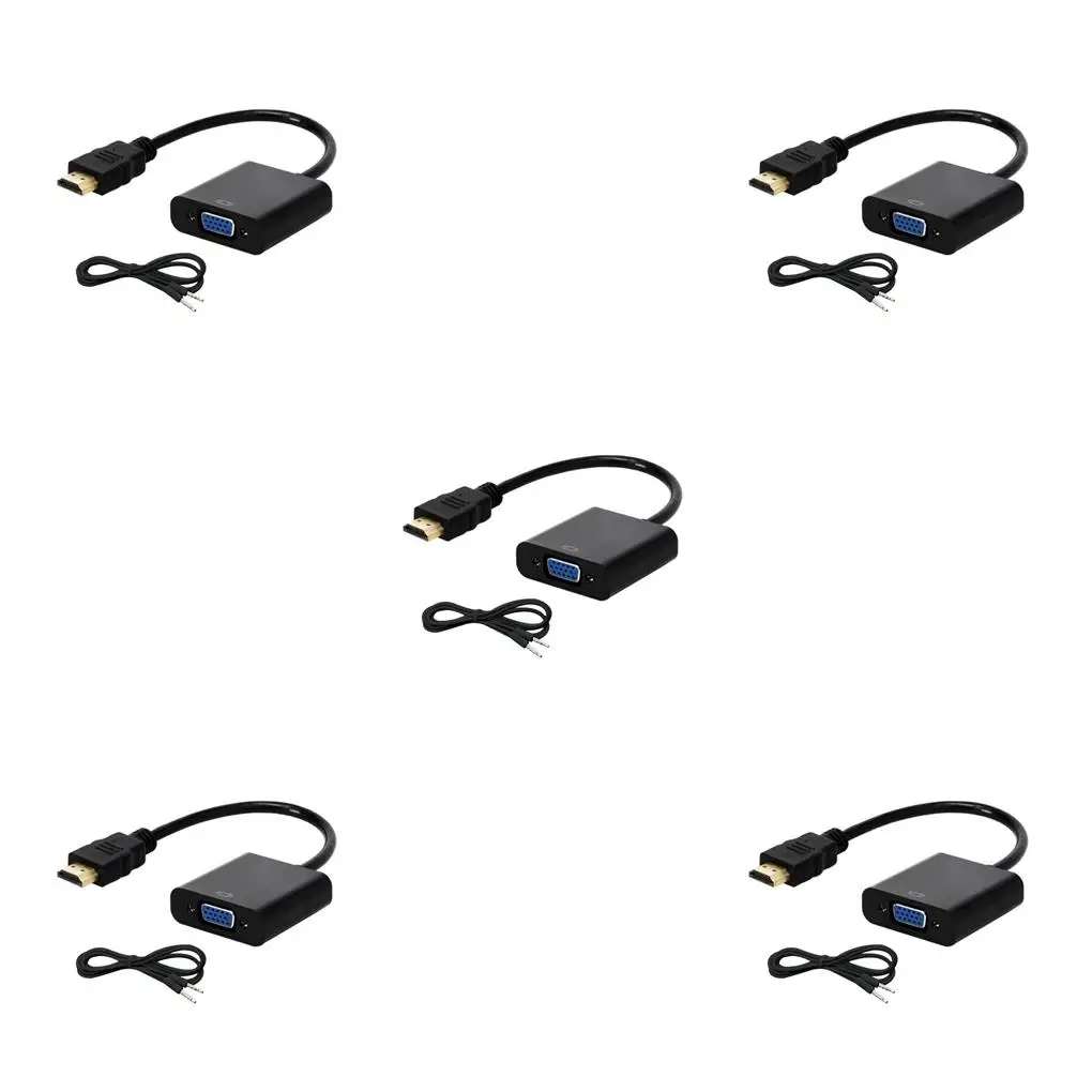 Convertidor de cable HD a VGA 1080P Adaptador de transmisor de TV Línea de  conversión macho a hembra, Blanco Inevent EL4877-02