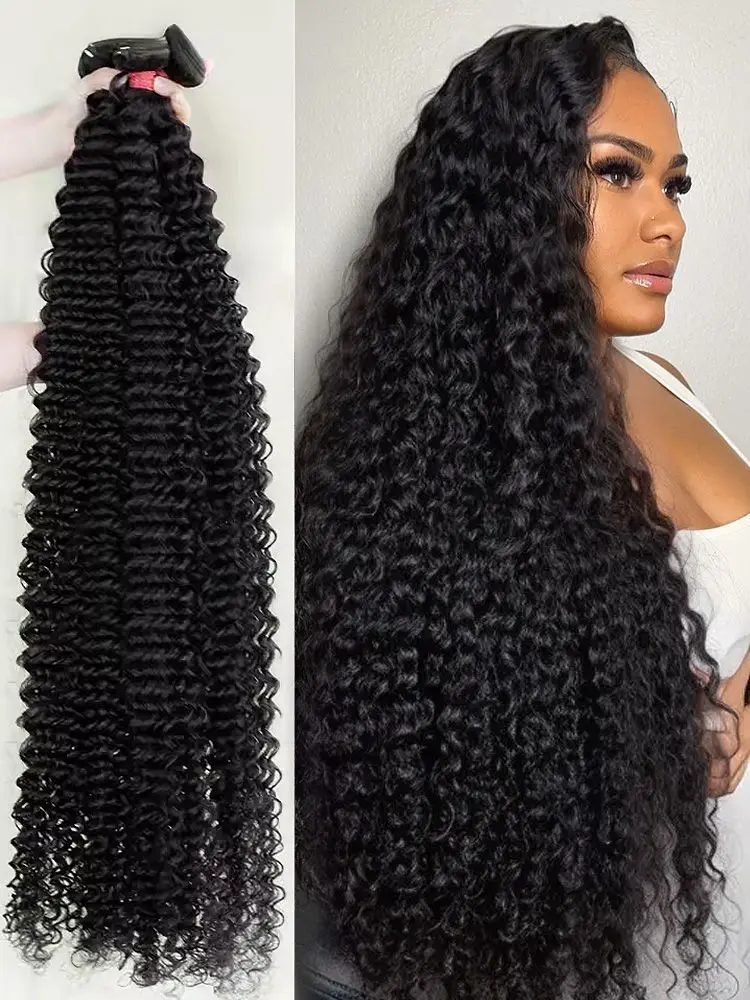 Unprocessed Brazilian Deep Wave Hair Bundles 18-24 Inch