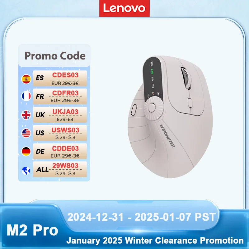 Bezprzewodowa mysz do gier Choice Monster M2 PRO z podwójnym