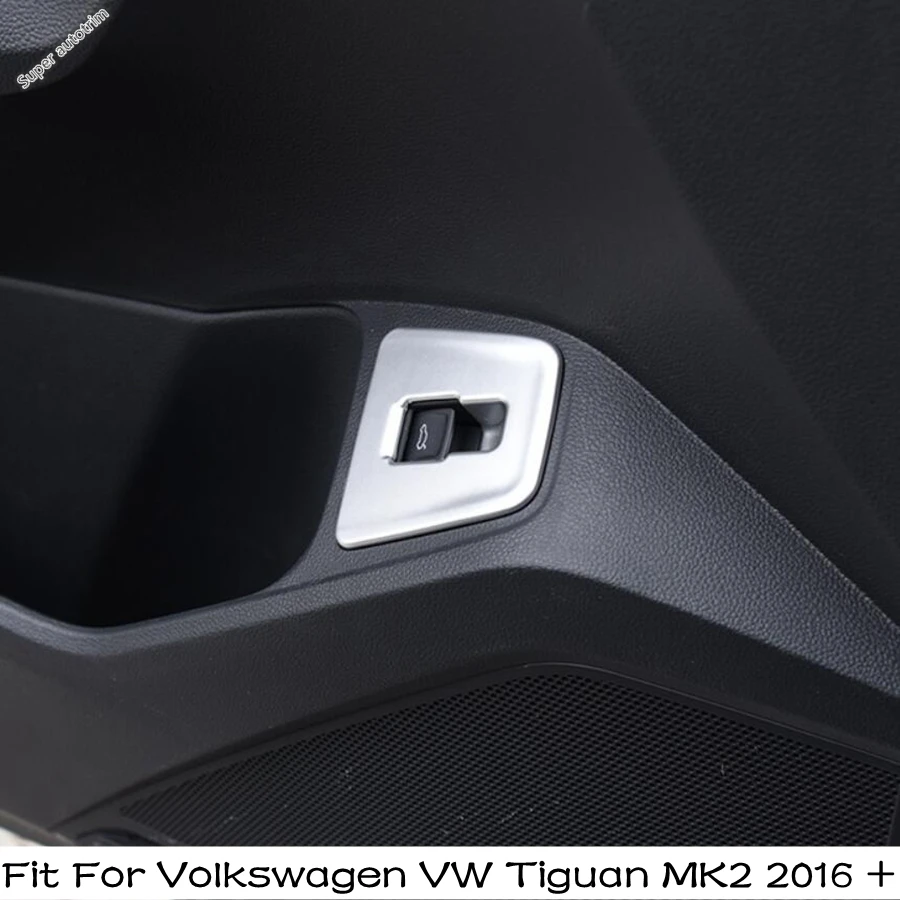 

Rear Tail Trunk Door Open Button Sequins Decoration Cover Trim Fit For Volkswagen VW Tiguan MK2 2016 - 2023 Interior Accessories