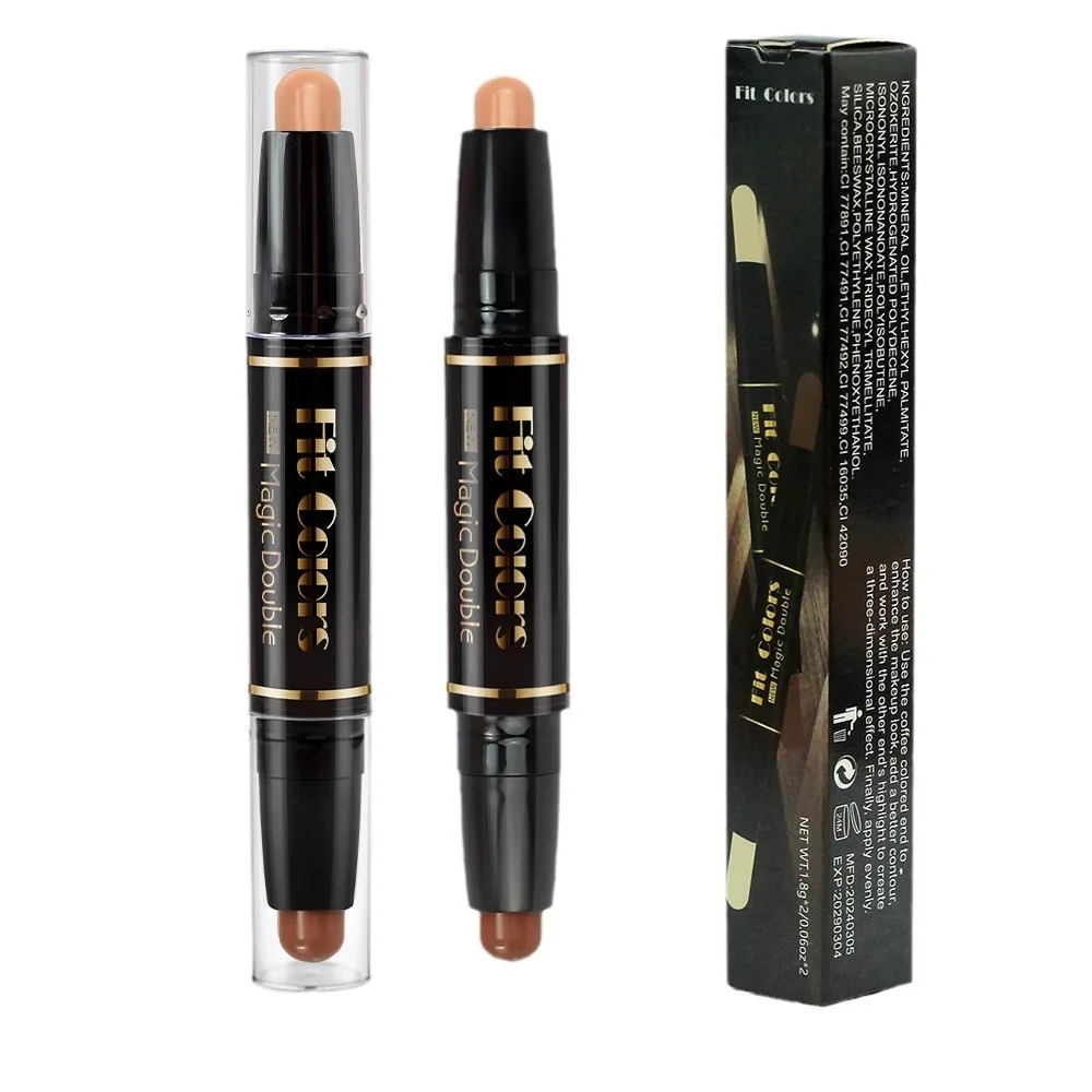 Fit Colors Dual-Head Highlight Concealer Stick Multi-Purpose Contouring pen for three-dimensional brightening and contouring 6