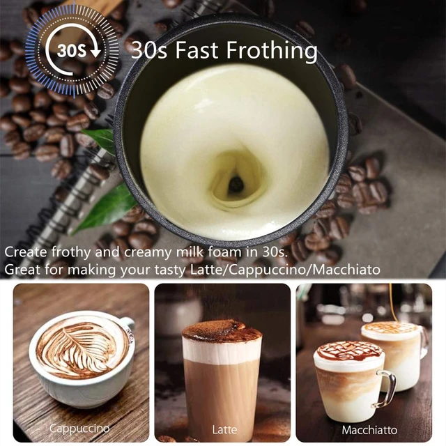 BioloMix-Espumador de leche eléctrico, vaporizador de leche, calentador de  leche, espuma de café para Latte, capuchino, Chocolate caliente - AliExpress