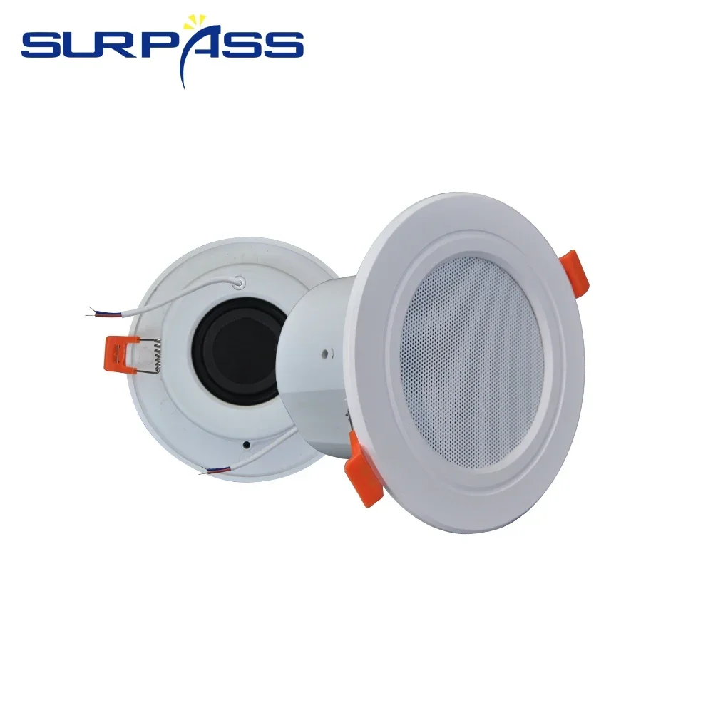 3 Inch 10W audience Full Range Speaker Moisture-proof Ceiling Speaker Fashion Passive Music Loud Home Audio System for Kitchen