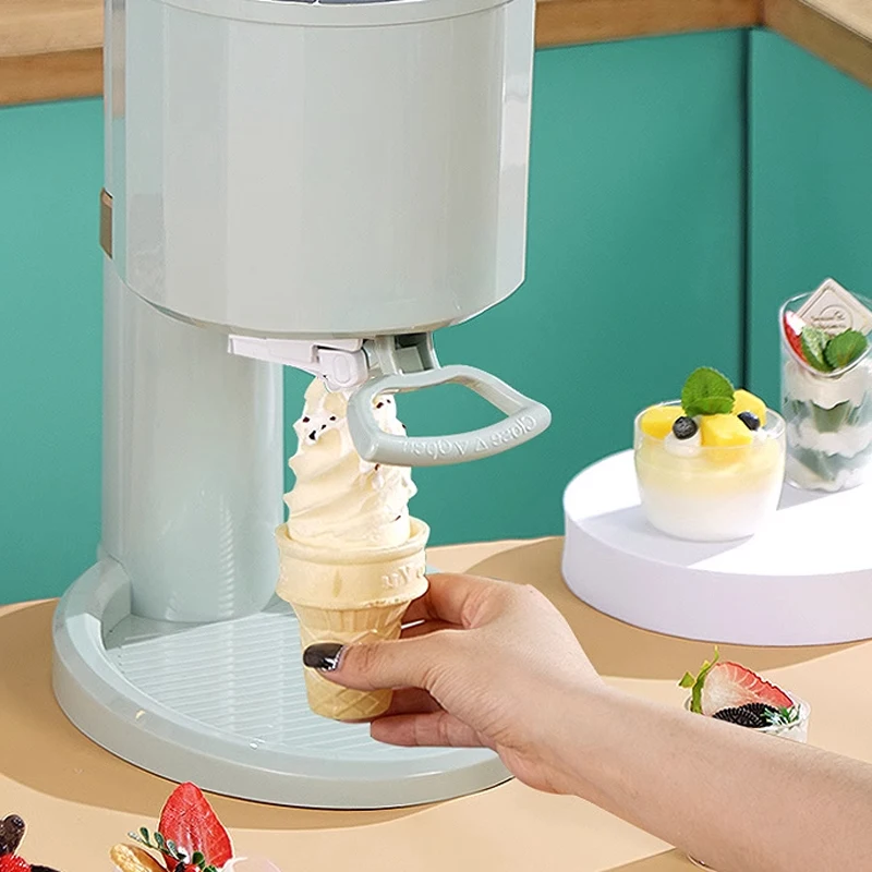 Fully automatic ice cream machine, home small children DIY homemade cone machine, ice cream machine, mini ice cream machine 6