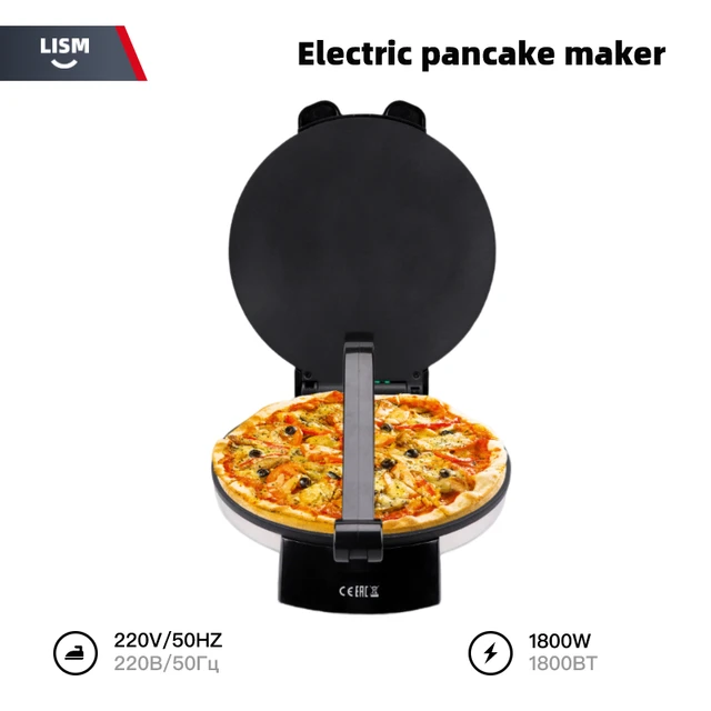 Electric Pancake Maker Kitchen Cake Spring Roll Burrito 1800W Frying Pan  for Pancakes Omelet maquina para hacer tortillas - AliExpress