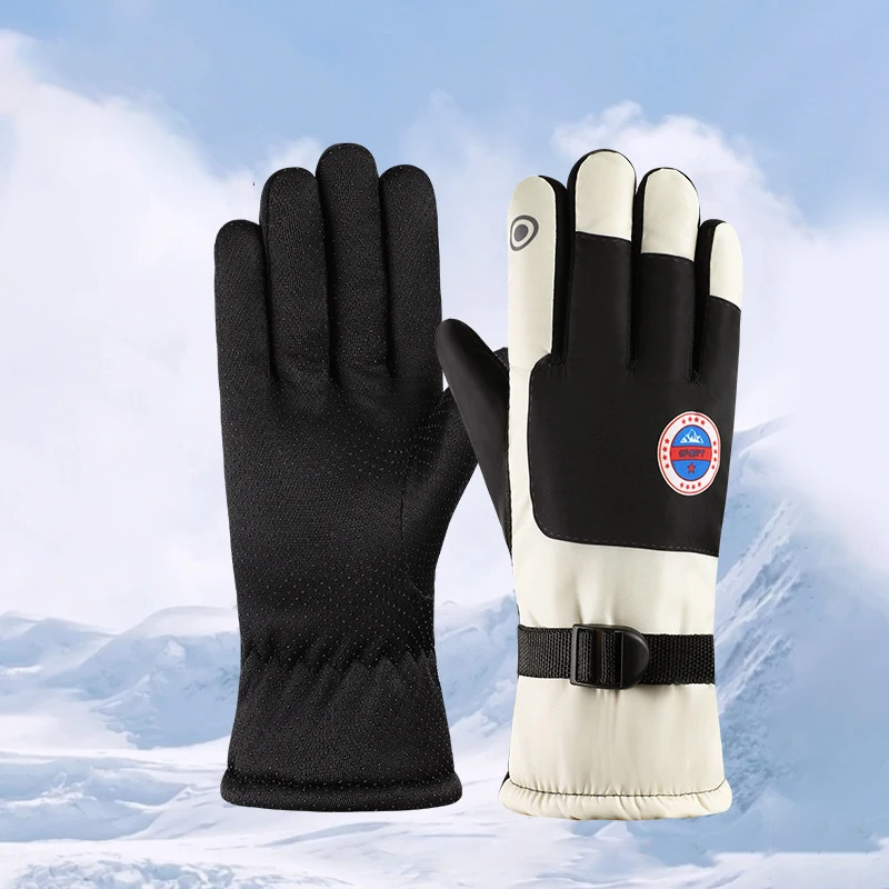 Men Waterproof Winter Cycling Gloves Windproof Outdoor Sport Ski Gloves Bike Bicycle Scooter Riding Motorcycle Keep Warm Gloves