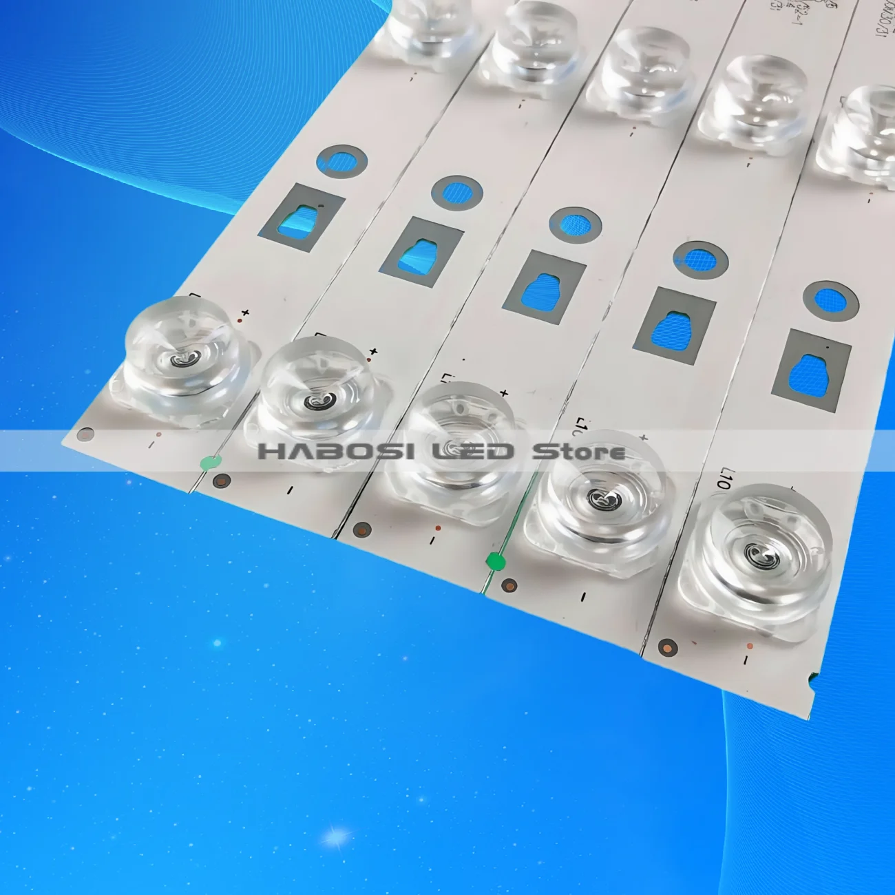 42 TV용 LB-GM3030-GJUHD658X14AED2-L-1-H/LB-GM3030-GJUHD658X14AED2-R-1-H D42D10 30342010204 G42Y F42Y 5개/키트 LED 스트립