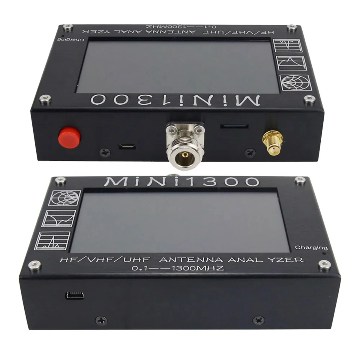 Mini 1300 Vector Network Analyzer Portable Standing Wave RF Multimeter 1.3G Multifunction Vector Antenna Analyzer