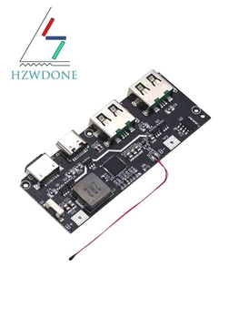22.5W Power Bank 5 porte bidirezionale ricarica rapida modulo di alimentazione Mobile circuito Kit scheda madre fai da te QC4 + PD3.0
