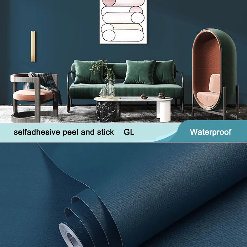 Blue Teal Decor Contact Paper Peel And Stick Removable Waterproof Wallpaper Vinyl Self Adhesive