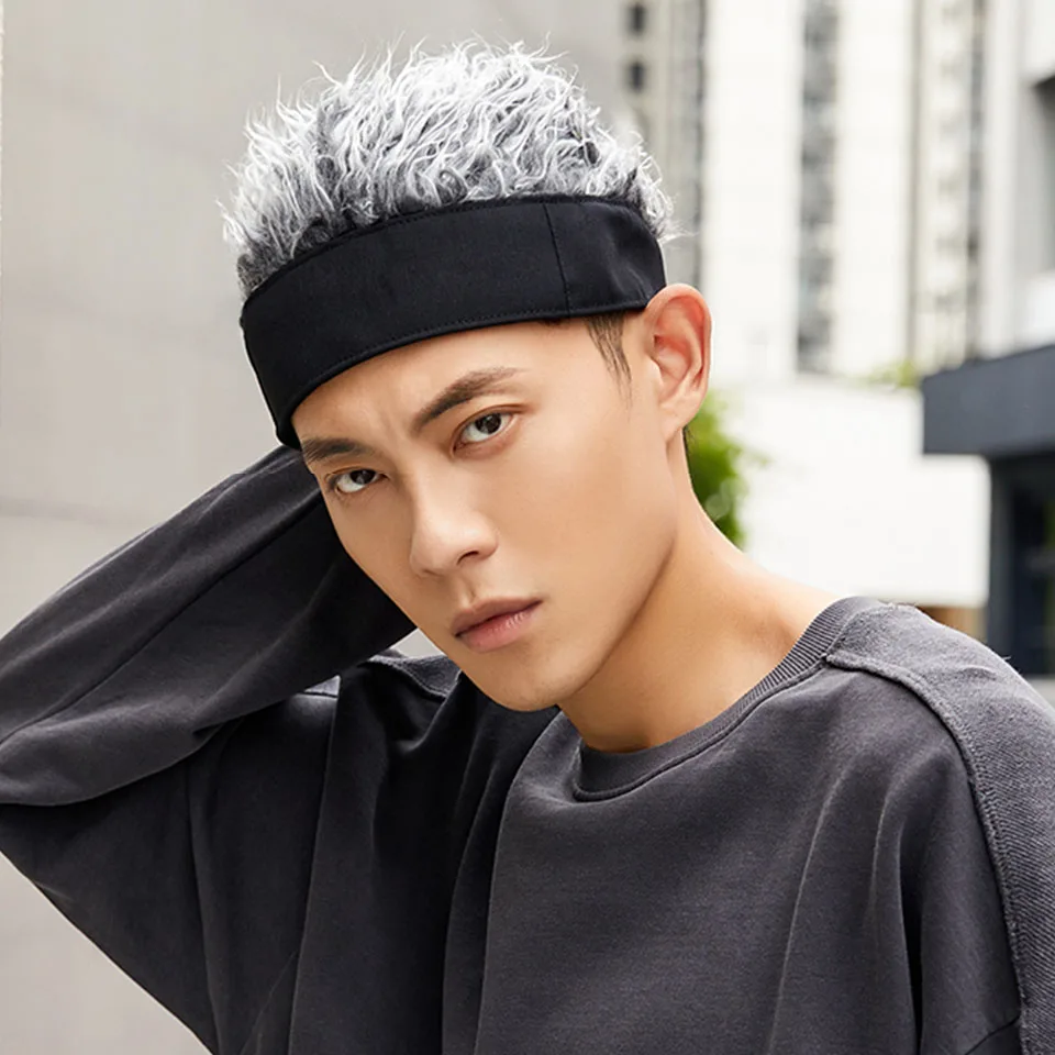 Synthetic Short Hair Beanie Hat for White