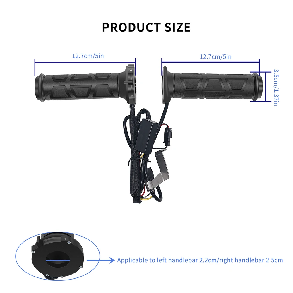 Waterproof Electric Heated Grips for Motorcycle Handlebars