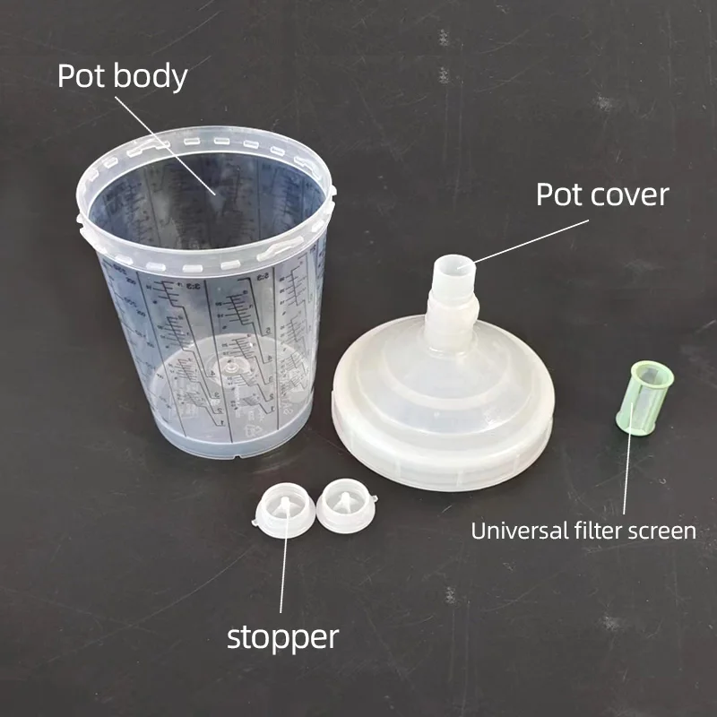 Original Authentic Sata Airbrush Wash Free Pot Oil Filter Universal 300ML Small Repair Disposable Plastic Pot