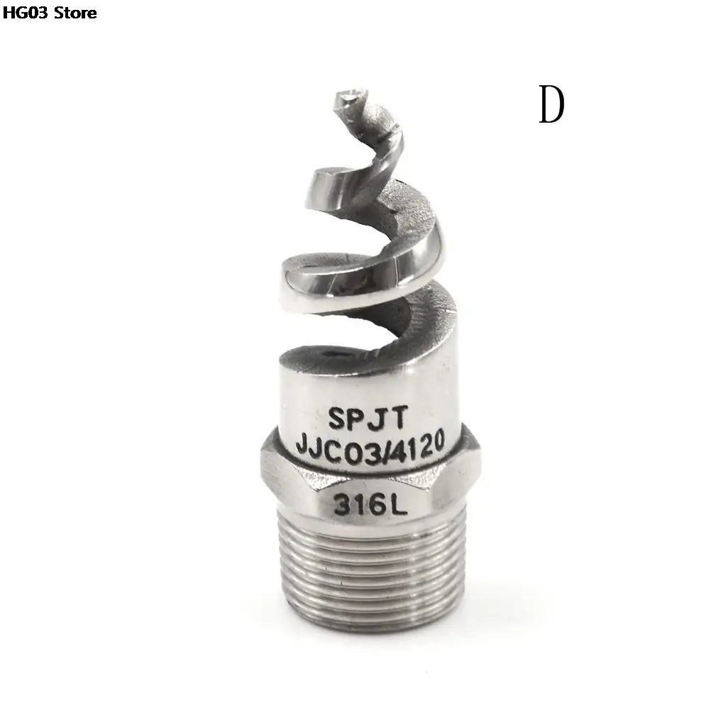 1/4" 3/8" 1/2" 3/4" Stainless Steel Spiral Cone Atomization Nozzle Spray Sprinkler Heads Spray Sprinkler Head