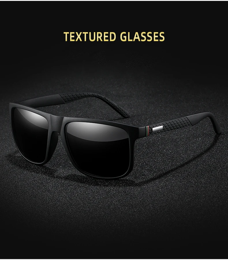 Luxuriöse Retro-Quadrat-Sonnenbrille für Herren und Damen, modische Sonnenbrille zum Autofahren und Angeln, Marken-Designer-Brille für Männer – Detail 4