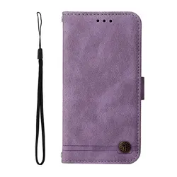 Premium Luxury Leather Flip Cover 360 Protective Book Pouch for Nokia C10 (PURPLE)
