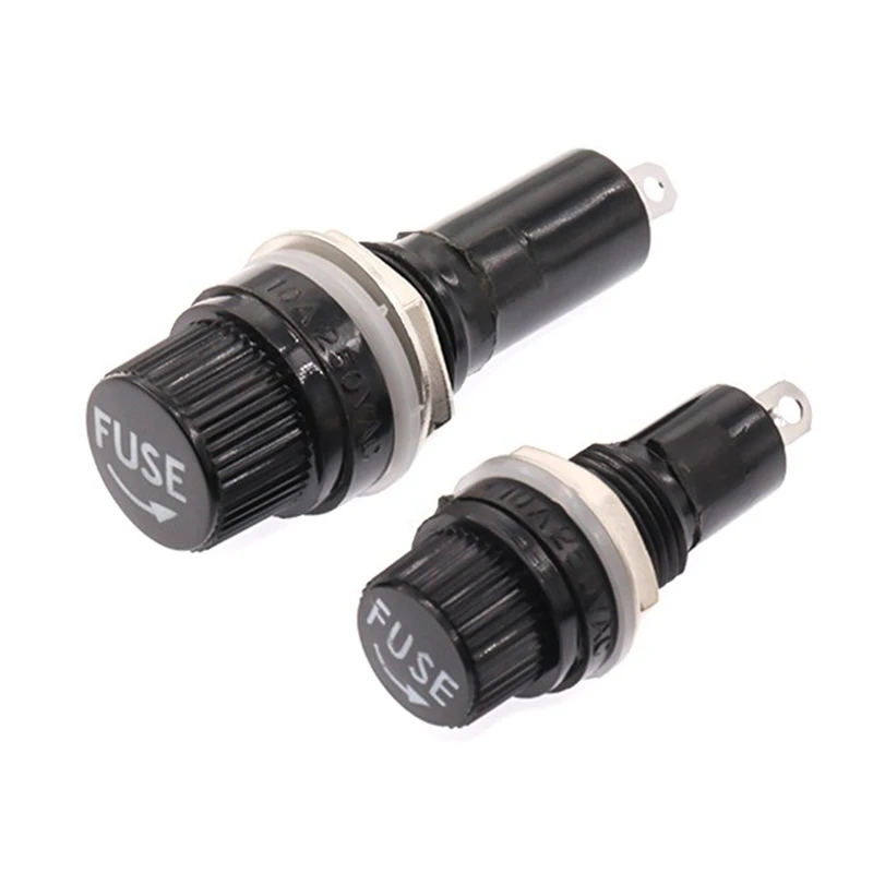 5PCS Automobile Fuses Insurance Pipe Seat Panel Mounting Fuse Holder