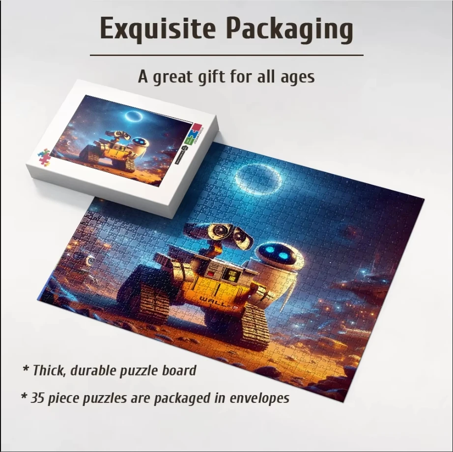 Pixar Wall-E 108/200/300/500/1000 jigsaw puzzle pieces pieces wooden Toys Gifts Best Puzzle Game