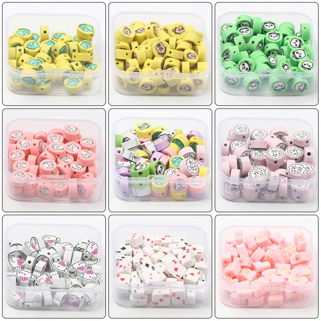 Wholesale 9mm 20/50/100pcs Red White Clay Beads Flat Round Candy Polymer  Clay Spacer Beads For Jewelry Making DIY Jewelry Beads - AliExpress