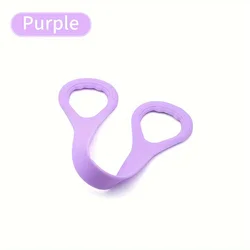 Enhanced Fitness Resistance Band Set with Ankle Straps for Home Gym and Yoga Workouts (PURPLE)