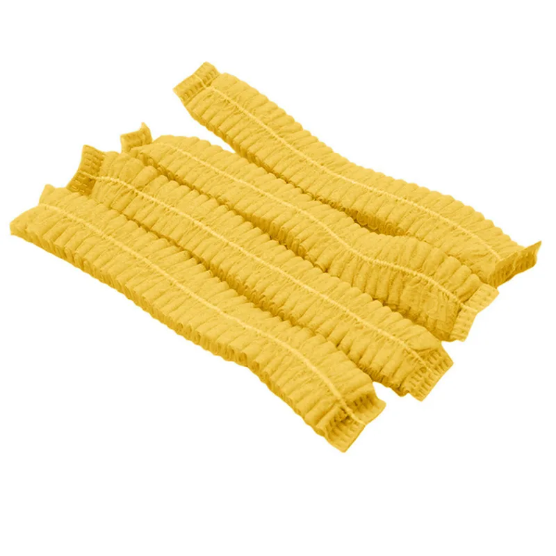 100 teile/paket Einweg Bade Kappe Haar Kopf Abdeckungen Net Bouffant Staubdicht Anti Staub Kappen Atmungsaktive Dusche Bade Hüte Küche – Detail 28