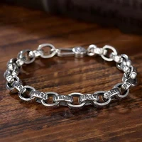 Bracelet Mantra à Six caractères en argent Sterling S925 pour hommes et femmes, haute qualité, prix d'usine, rétro, tendance, bijoux cadeau, nouvelle collection 2023 2