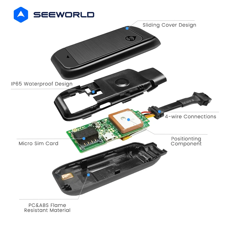 SEEWORLD R16 Remote Engine Stop GPS Tracking Device Anti Theft Alarm Motorcycle Car