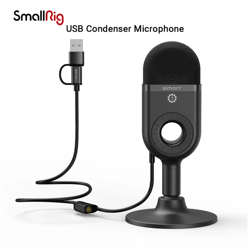 

Smallrig Wave U1 USB Condenser Microphone For PC Computer KTV Radio Braodcasting Singing Recording Universal Accessories 3491