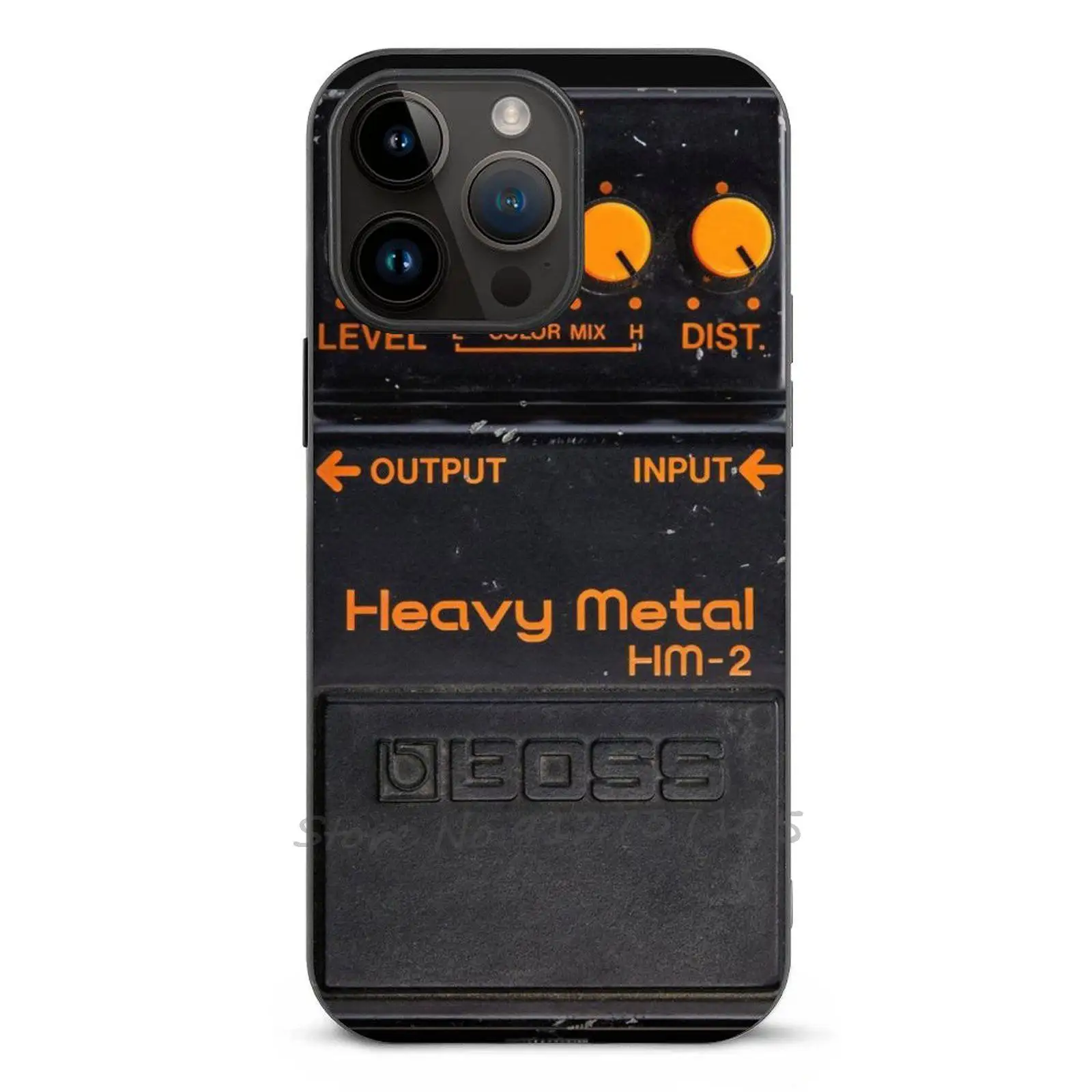 2 Custodia In Fibra Di Pedale Per Chitarra In Metallo Pesante Per Iphone 11 12 13 14 Pro Max Mini Xr 7 8 Plus Custodie Cover Pedal Stomp Box