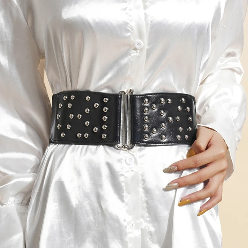 

Women Shirt Wide Waist Belt Vintage Elegant Elastic Rope Universal Waist Belt Women Dress Shirt Wide Waist Seal Corset
