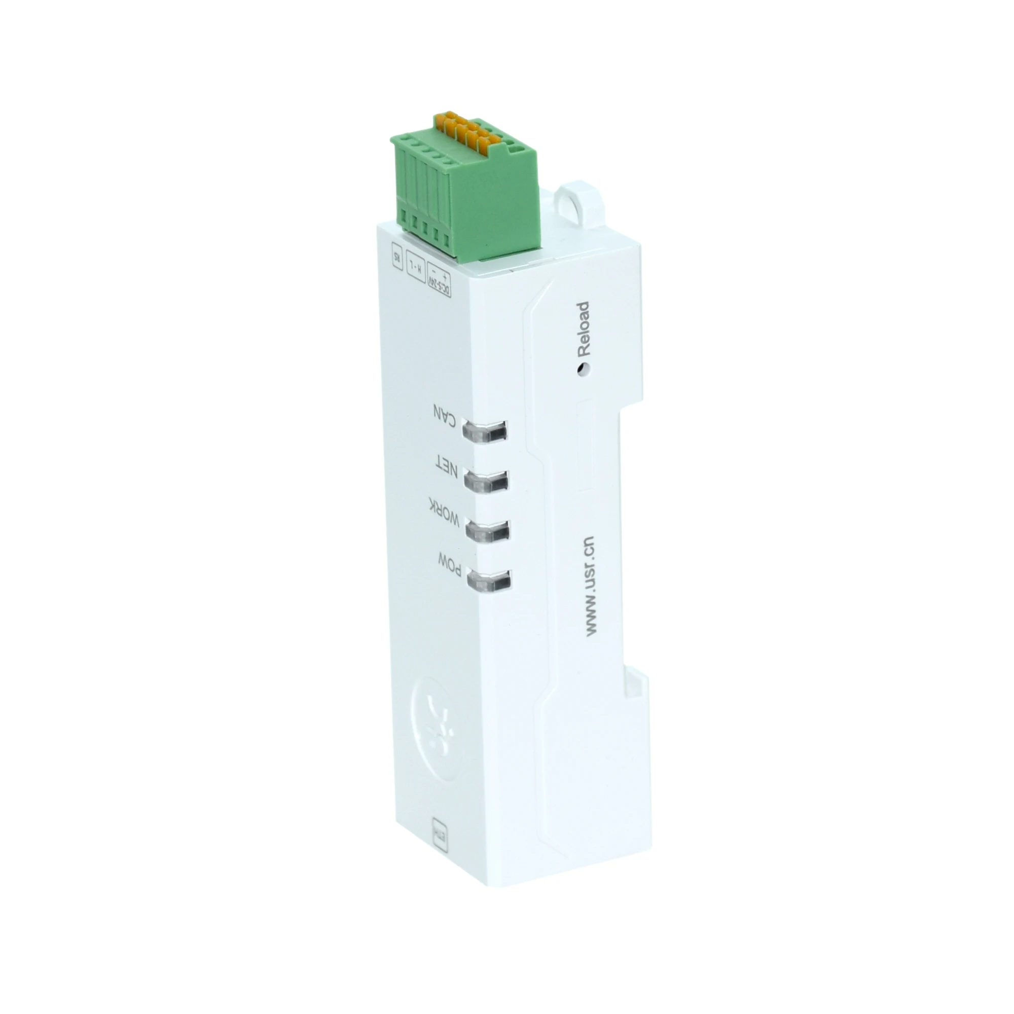 DC524V DIN 레일 USR-CAN115 CAN-이더넷 변환기 TCP 클라이언트/TCP 서버