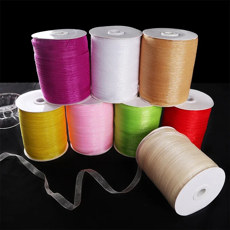 Elegant 3/8'' Organza Ribbon for Gift Wrapping and DIY Crafts - 10 meters