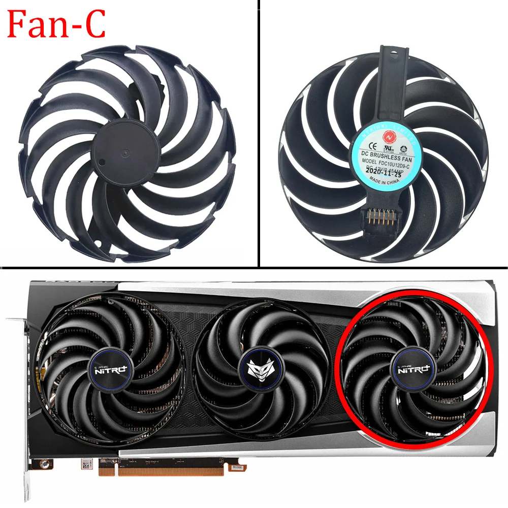 SAPPHIRE NITRO+ AMD Radeon RX 6800 and 6900 XT SE GPU Fan Replacement