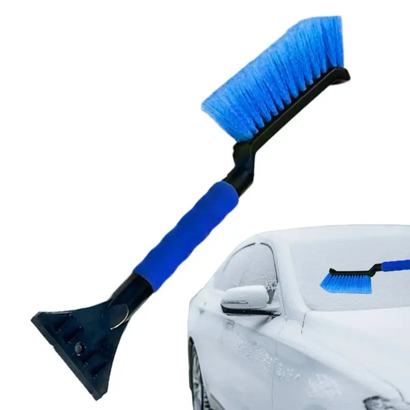 Car Ice Scraper and Brush Car Scraper Snow Brush Window Ice Scraper Snow Remover for Car Ergonomic Foam Grip Window Snow Cleaner