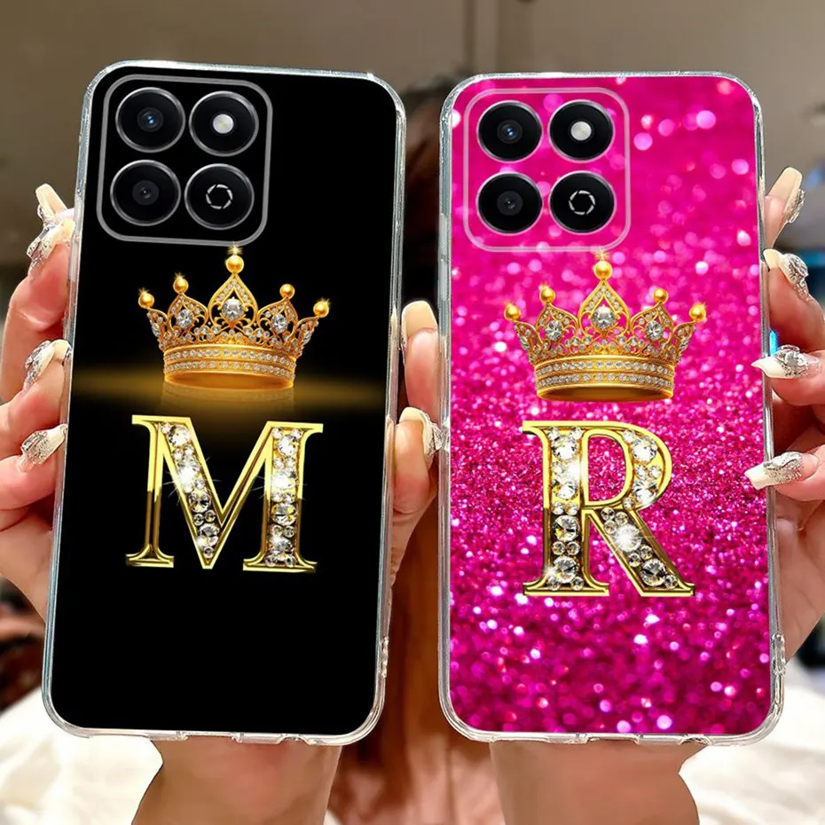 Fashion Letter Clear TPU Slim Soft Silicone Phone Case Bumper