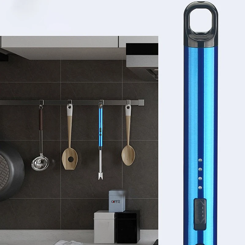 2025 New USB Rechargeable Windproof Flameless Electronic Pulse Ion Lighter, Suitable for 360 ° Rotation in Kitchen and Outdoor