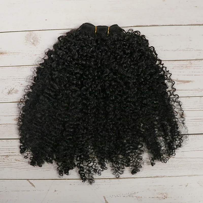 Mongolian kinky Curly Human Hair Bundles Raw Vietnamese Unprocessed Burmese Hair Bundle Virgin 11A Double Drawn Weave Extensions