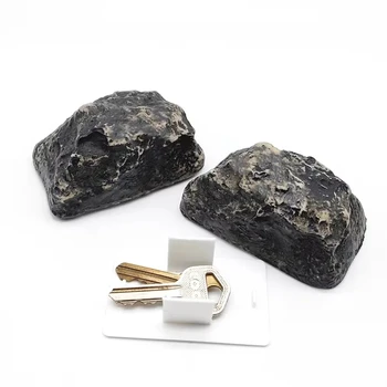 Creative Hide A Key Rock Reality Looking Simulation Stone Outdoor Garden Hidden Key Safe Storage Box For Home RV Spare Key Safe 1