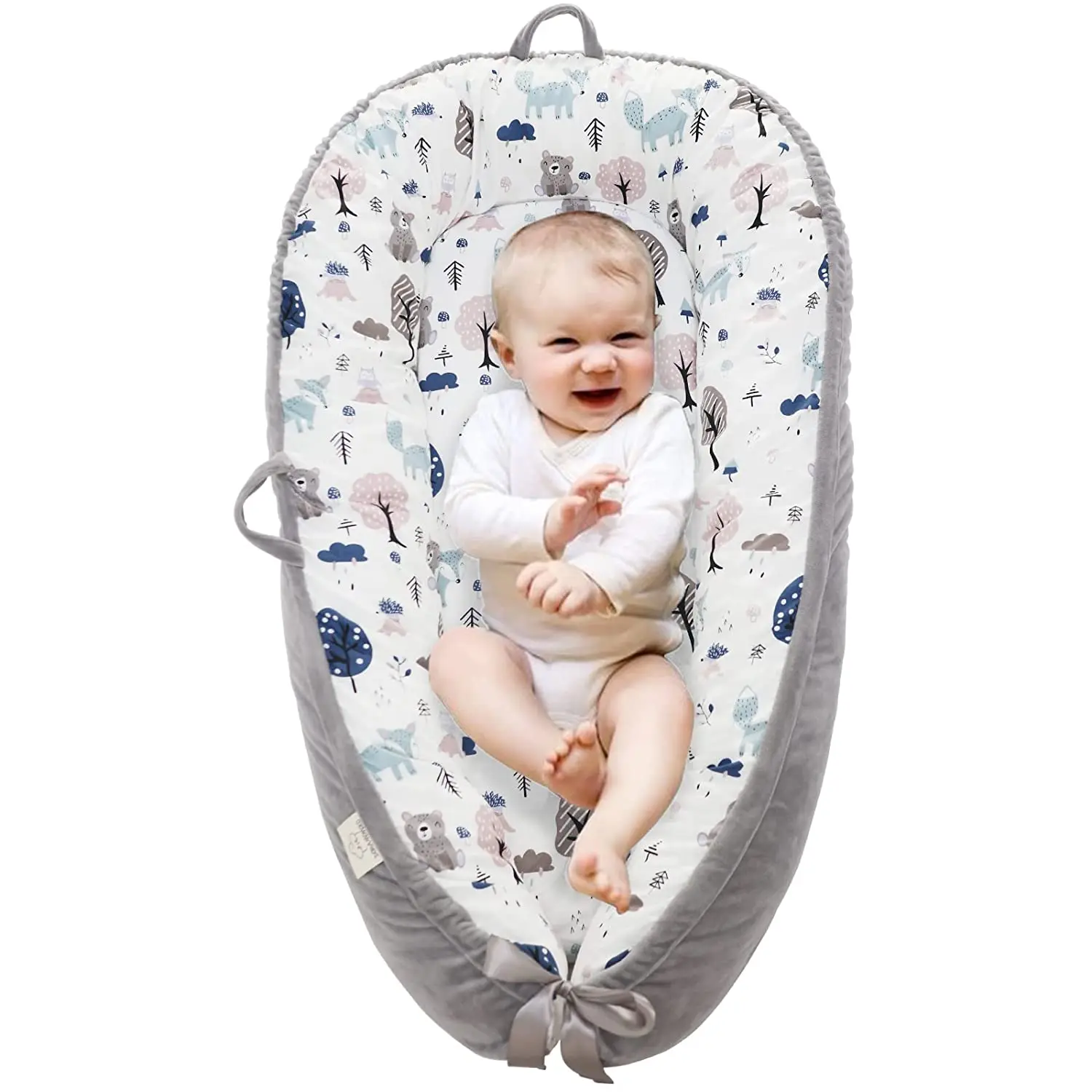 

Baby Lounger Cover Baby Nest Cover 100% Cotton Breathable Sleeping Bed Cover for Newborn Nest Sleeping Bed Machine Washable