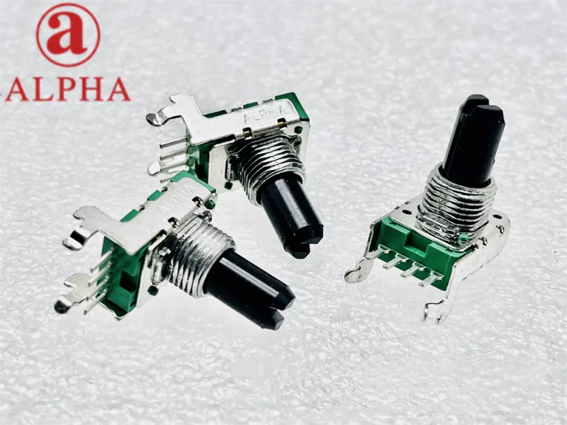 1pcs Single loop rotary potentiometer RK11 B5K B10K 4Pin The shaft length is 15mm rotary potentiometer adjustable resistor electronic components